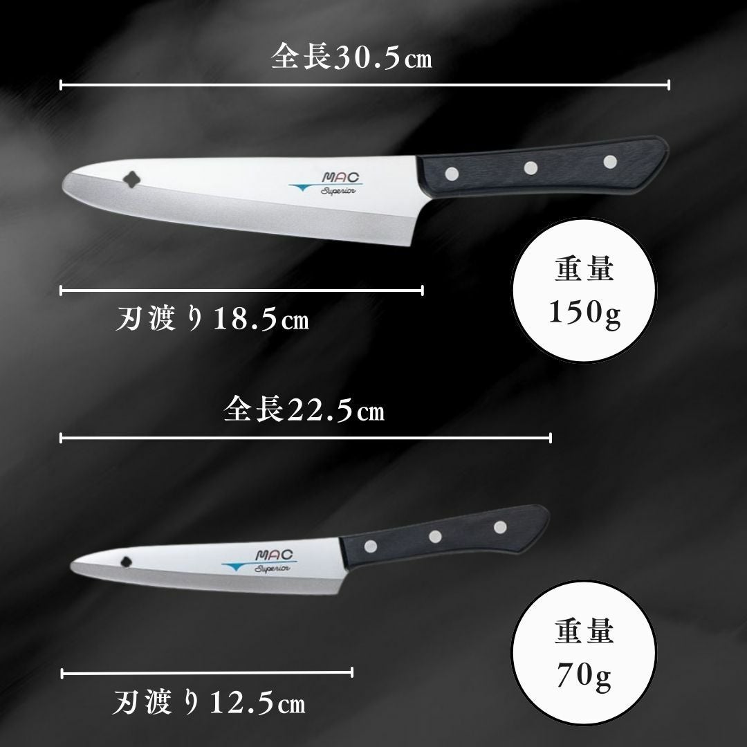 包丁セット |先丸タイプの家庭用高級包丁2点セット